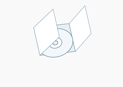 CD Tri-fold Container